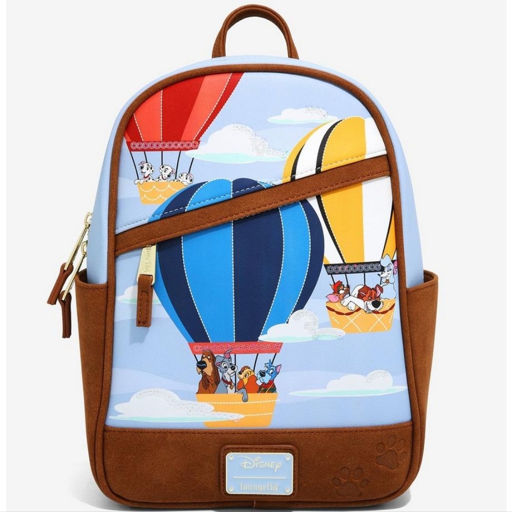 Loungefly Disney Dogs in Air Balloons Mini Backpack